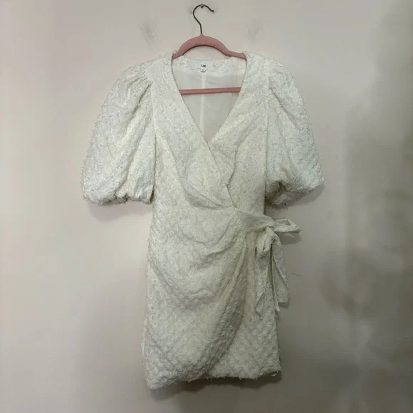 Revolve LPA kathy tweed dress in white - Picture 3 of 6